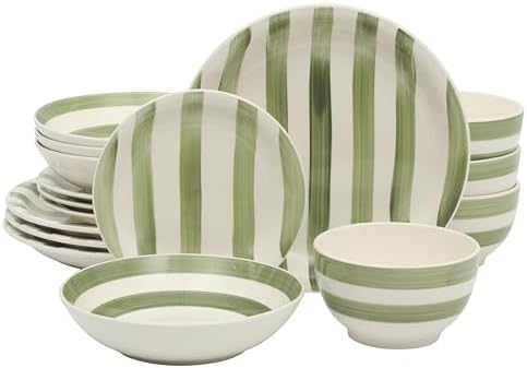 Gibson Home Rockaway 12 Piece Stoneware Dinnerware Set  Matte Finish  Service for 4  Modern Ceramic Plates and Bowls  Microwave & Dishwasher Safe   Soft Gray   Service for 4