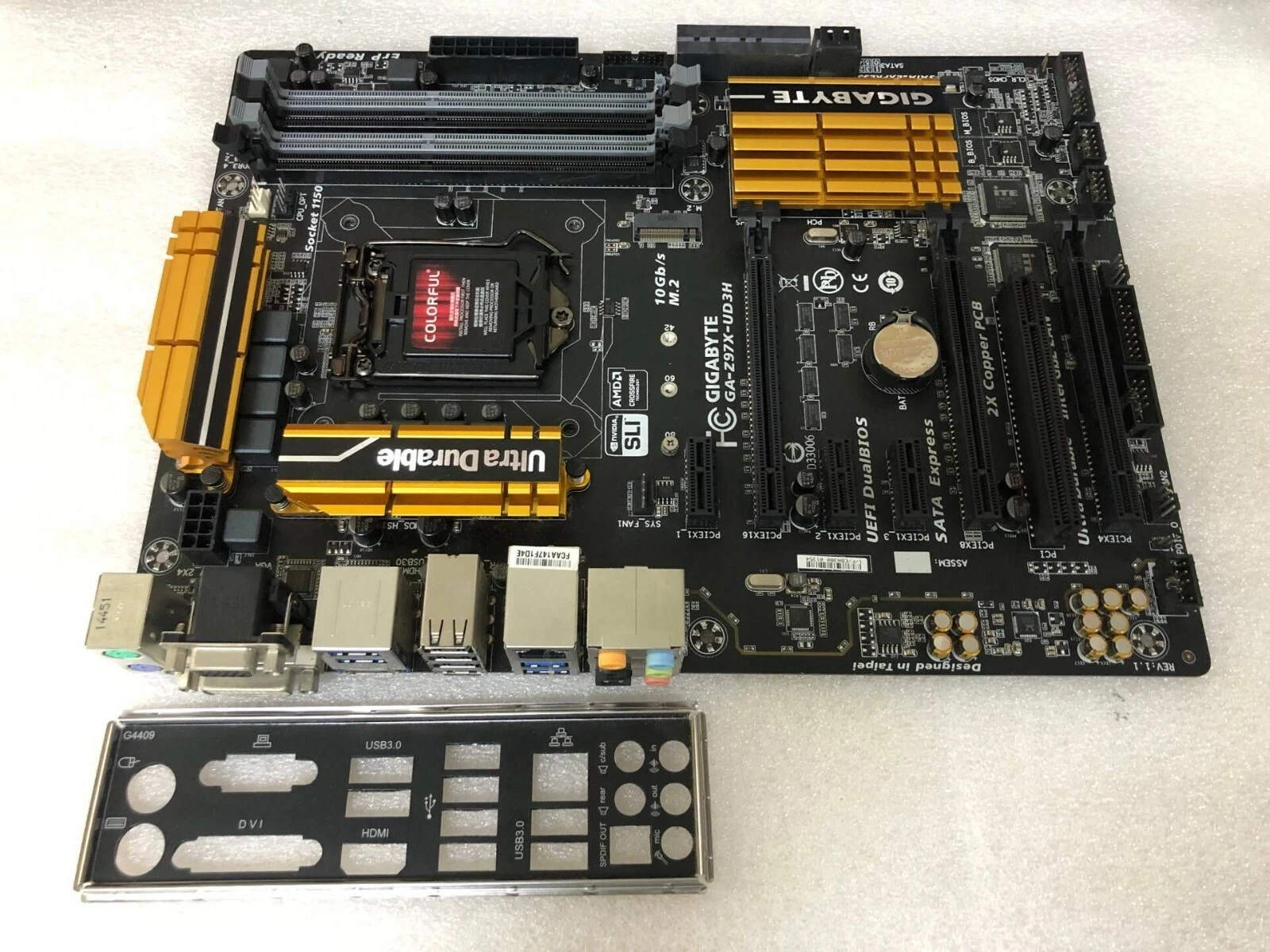 GigaByte GA Z97X UD3H Intel Z97 Desktop Motherboard LGA1150 DDR3 ATX Mainboard