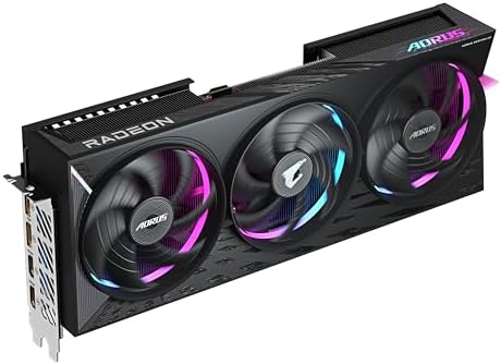 Gigabyte AORUS Radeon RX 9070 XT Elite 16G Tarjeta gráfica - 16GB GDDR6, 256bit, PCI-E 5.0, 3100 MHz Frecuencia del núcleo, 2 x DisplayPort, 2 x HDMI, GV-R9070XTAORUS E-16GD