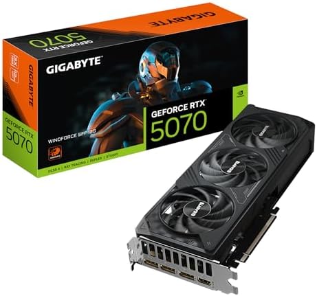 Gigabyte GeForce RTX 5070 WINDFORCE SFF 12G Graphics Card   12GB GDDR7  192bit  PCI E 5 0  2512MHz Core Clock  3 x DP 2 1b  1 x HDMI 2 1b  DLSS 4  GV N5070WF3 12GD
