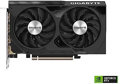 Gigabyte GeForce RTX 4060 WINDFORCE OC 8G Graphics Card  2X WINDFORCE Fans  8GB 128 bit GDDR6  GV N4060WF2OC 8GD Video Card