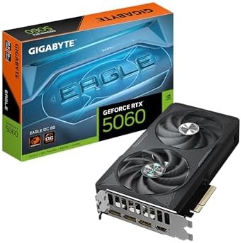 Gigabyte GeForce RTX 4060 WINDFORCE OC 8G Graphics Card  2X WINDFORCE Fans  8GB 128 bit GDDR6  GV N4060WF2OC 8GD Video Card