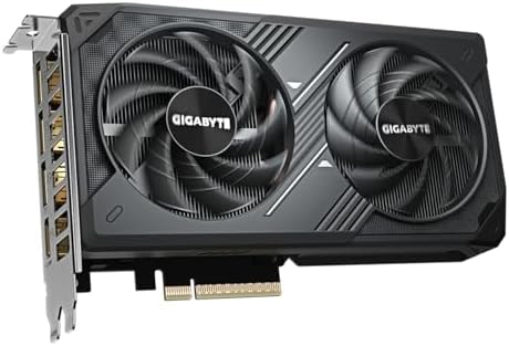 Gigabyte GeForce RTX 5060 WINDFORCE OC 8G Graphics Card   8GB GDDR7  128bit  PCI E 5 0  2512 MHz Core Clock  3 x DisplayPort  1 x HDMI  GV N5060WF2OC 8GD