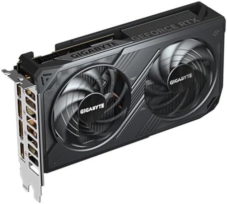 Gigabyte GeForce RTX 5060 WINDFORCE OC 8G Graphics Card   8GB GDDR7  128bit  PCI E 5 0  2512 MHz Core Clock  3 x DisplayPort  1 x HDMI  GV N5060WF2OC 8GD