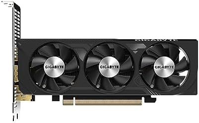 Gigabyte GeForce RTX 4060 OC Low Profile 8G Graphics Card  3X WINDFORCE Fans  8GB 128 bit GDDR6  GV N4060OC 8GL Video Card