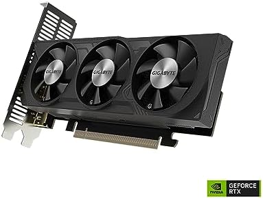 Gigabyte GeForce RTX 4060 OC Low Profile 8G Graphics Card  3X WINDFORCE Fans  8GB 128 bit GDDR6  GV N4060OC 8GL Video Card