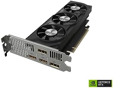 Gigabyte GeForce RTX 4060 OC Low Profile 8G Graphics Card  3X WINDFORCE Fans  8GB 128 bit GDDR6  GV N4060OC 8GL Video Card