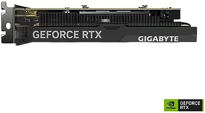 Gigabyte GeForce RTX 4060 OC Low Profile 8G Graphics Card  3X WINDFORCE Fans  8GB 128 bit GDDR6  GV N4060OC 8GL Video Card