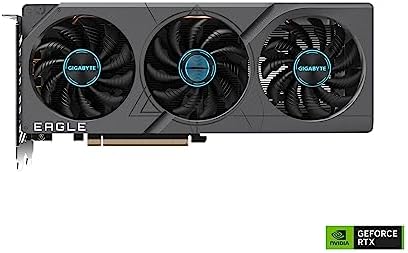 Gigabyte GeForce RTX 4060 Eagle OC 8G Graphics Card  3X WINDFORCE Fans  8GB 128 bit GDDR6  GV N4060EAGLE OC 8GD Video Card