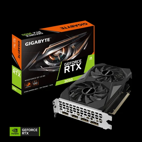 Gigabyte NVIDIA GeForce RTX 3050 WINDFORCE OC V2 6 GB GDDR6 Graphic Card
