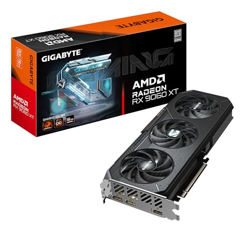 Gigabyte Radeon RX 9060 XT Gaming OC 16G Graphics Card   16GB GDDR6  128bit  PCI E 5 0  3320 MHz Core Clock  2 x DisplayPort  1 x HDMI  GV R9060XTGAMING OC 16GD