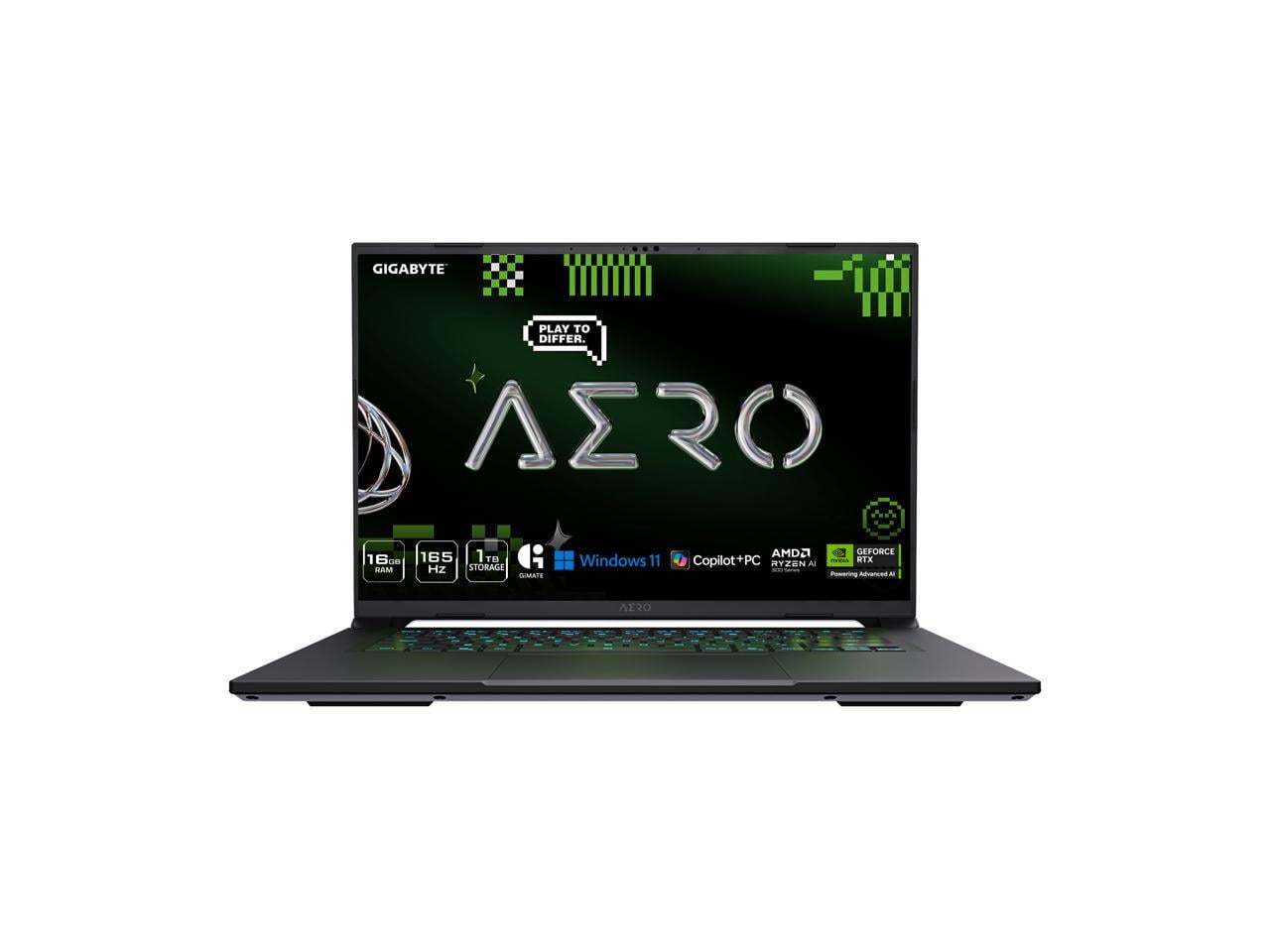 Gigabyte Technology AEROX161WH93USC94DH AERO X16 Gaming Laptop 16" Ryzen 7 AI 350 RTX 5070
