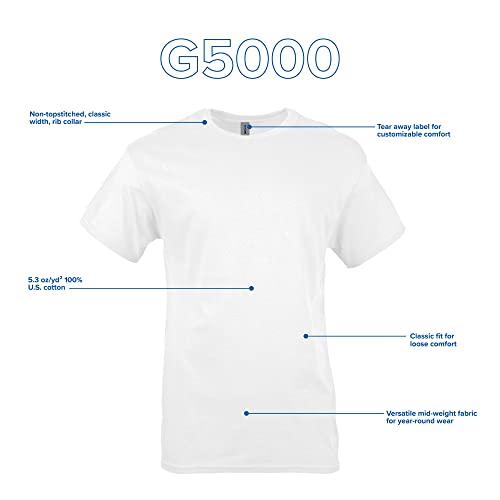 Gildan Adult Heavy Cotton T Shirt  Style G5000  Multipack