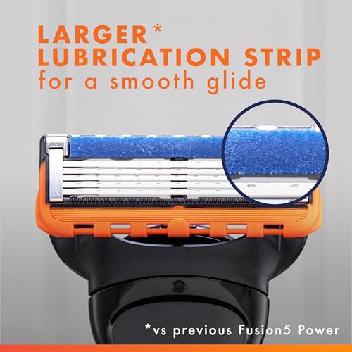 Gillette Fusion5 Power Razor Blade Refills for Men  8 Count  with Precision Trimmer