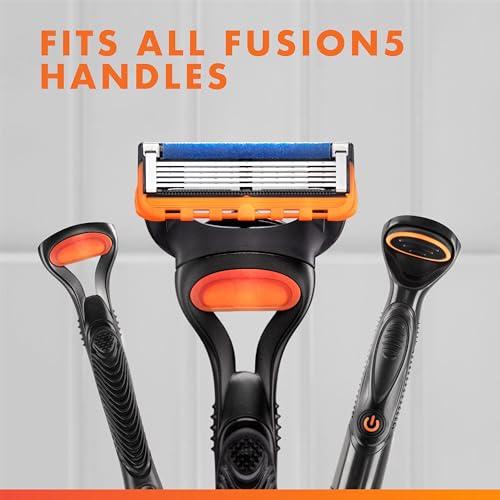 Gillette Fusion5 Power Razor Blade Refills for Men  8 Count  with Precision Trimmer