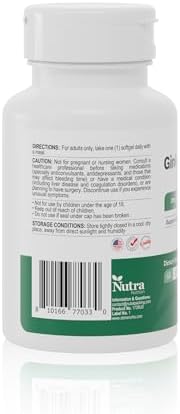 Ginkgo Biloba Supplement 80 mg   Supports Cognitive Function  Brain Health & Memory   Non GMO  Gluten Free Ginkgo Biloba Extract  90