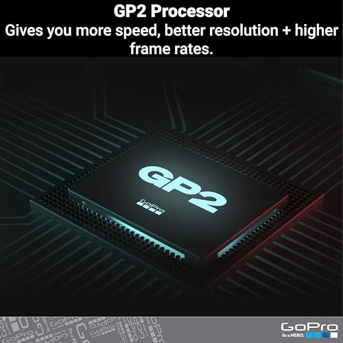 GoPro HERO10 Negro - Embalaje de comercio electrónico, cámara de acción impermeable con LCD frontal y pantallas táctiles traseras, video 5.3K60 Ultra HD