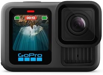 GoPro HERO13 Black Accessory Bundle   Includes The Handler  2 Enduro Batteries  2 Curved Adhesive Mounts  64GB SanDisk MicroSD Card  and Carrying Case