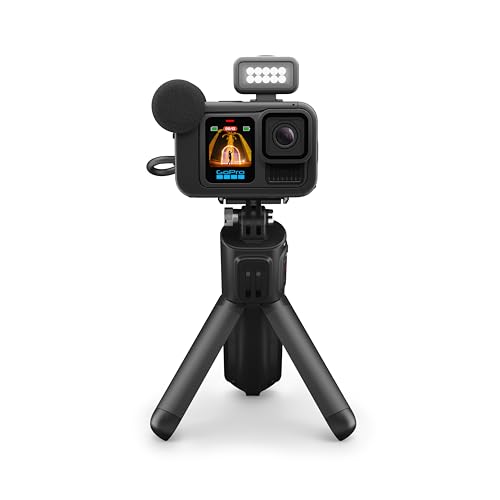 GoPro HERO13 Black Creator Edition - Incluye HERO13 Black, Volta (empuñadura de batería, trípode, control remoto), Media Mod, Light Mod, Batería Enduro, Soporte de pestillo magnético y funda de