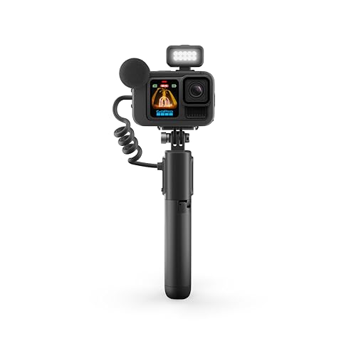 GoPro HERO13 Black Creator Edition - Incluye HERO13 Black, Volta (empuñadura de batería, trípode, control remoto), Media Mod, Light Mod, Batería Enduro, Soporte de pestillo magnético y funda de