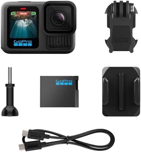 GoPro HERO13 Black Ecommerce Packaging   Waterproof Action Camera with 5 3K60 Video  27MP Photo   Compatability with HB Series Lenses