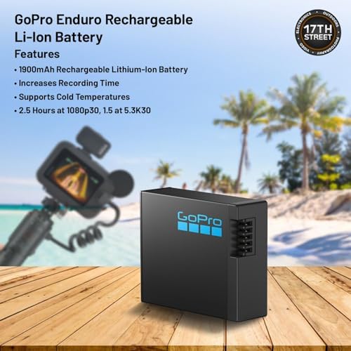 GoPro HERO13 Black Waterproof Action Camera   27MP  5 3K60 Ultra HD Video  Supports HB Series Lenses with Extra Enduro 1900mAh Li Ion Battery & 128GB Extreme microSDXC Memory Card Bundle Set