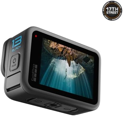 GoPro HERO13 Black Waterproof Action Camera   27MP  5 3K60 Ultra HD Video  Supports HB Series Lenses with Extra Enduro 1900mAh Li Ion Battery & 128GB Extreme microSDXC Memory Card Bundle Set
