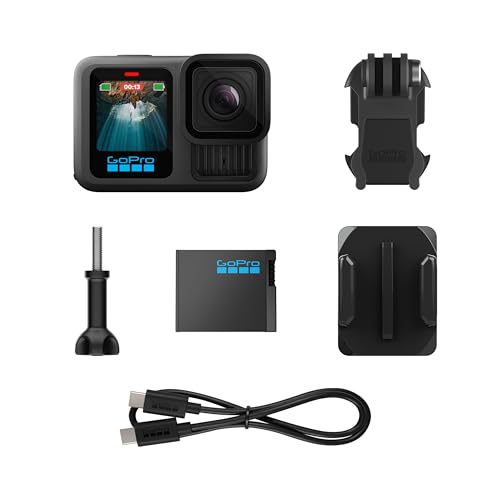 GoPro HERO13 Black   Waterproof Action Camera with 5 3K60 Video  27MP Photo   Compatability with HB Series Lenses