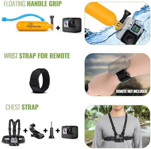 GoPro Hero  Go Pro Hero  Black Compact   Waterproof Action Camera with 4K Ultra HD Video  12MP Photos  Stabilization   50 in 1 Accessory Kit   64GB Card   More