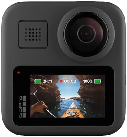 GoPro MAX   Waterproof 360   Traditional Camera with Touch Screen Spherical 5 6K30 HD Video 16 6MP 360 Photos 1080p Live Streaming Stabilization