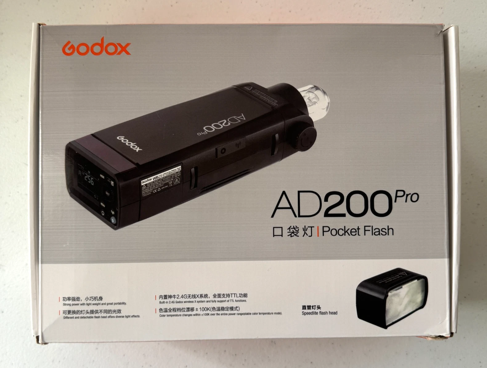 Godox AD200 Pro Flash Strobe  200Ws with XPro S Flash Trigger for SONY