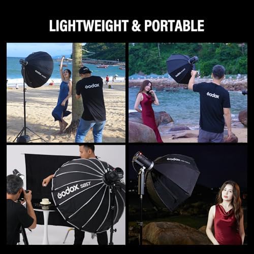 Godox AD300Pro II 2026 Godox 300Ws Outdoor Flash   2 4G Wireless TTL & HSS 1/8000s Strobe 16 Color Group Indicator Lights   0 01s Recycle  350 Flashes   12W Bi Color Modeling Lamp Portable Monolight