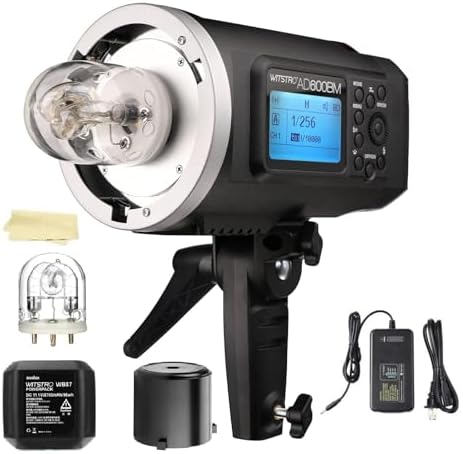 Godox AD600BM Bowens Mount 600Ws GN87 High Speed Sync Outdoor Flash Strobe Light with 2 4G Wireless X System  8700mAh Battery to Provide 500 Full Power