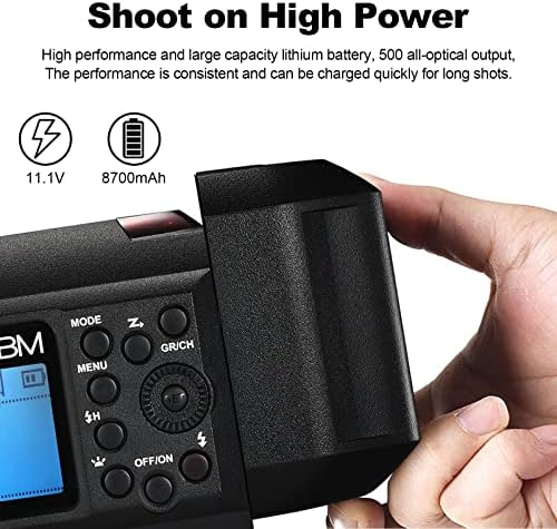 Godox AD600BM Bowens Mount 600Ws GN87 High Speed Sync Outdoor Flash Strobe Light with 2 4G Wireless X System  8700mAh Battery to Provide 500 Full Power