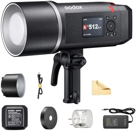 Godox AD600BM Bowens Mount 600Ws GN87 High Speed Sync Outdoor Flash Strobe Light with 2 4G Wireless X System  8700mAh Battery to Provide 500 Full Power
