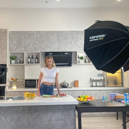 Godox MS300V 300W Studio Strobe Light Kit 2 4G Bowens Mount Photography Light with CF80 Quick Installation Softbox Stainless Steel Light Stand 5 in 1 Light Reflector for Studio Photography Lighting