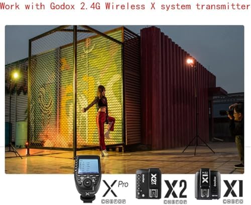 Godox V1 V1 C V1C USA Version Camera Flash for Canon Camera Flash Speedlite Speedlight 76Ws 2 4G TTL1/8000 HSS 480 Full Power Shots 1 5s Recycle Time 2600mAh Li ion Battery 10 Levels LED Modeling Lamp