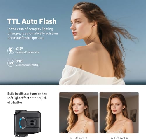 Godox iT30Pro S iT30Pro S Flash for Sony  2 4G Mini Sony Flash HSS 1/8000s  560 Full Power Flashes  2 8 Full Color Touchscreen  Built in Diffuser and Lithium Battery  TTL Auto Exposure Black