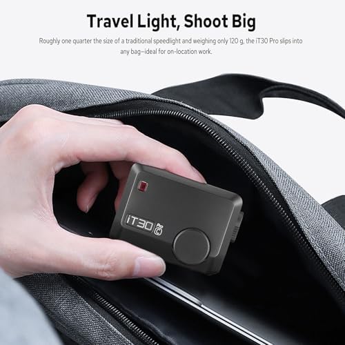 Godox iT30Pro S iT30Pro S Flash for Sony  2 4G Mini Sony Flash HSS 1/8000s  560 Full Power Flashes  2 8 Full Color Touchscreen  Built in Diffuser and Lithium Battery  TTL Auto Exposure Black