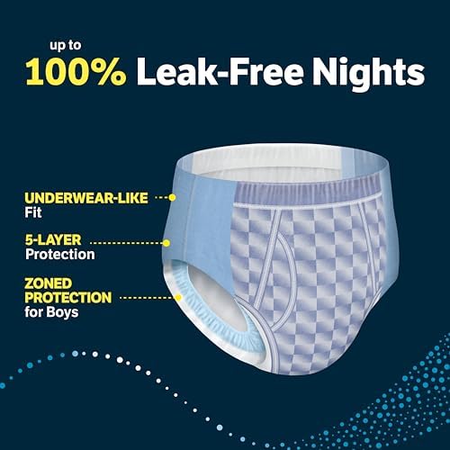 Goodnites Boys Nighttime Bedwetting Underwear  Size Extra Large  95 120 lbs   9 Ct  Packaging May Vary
