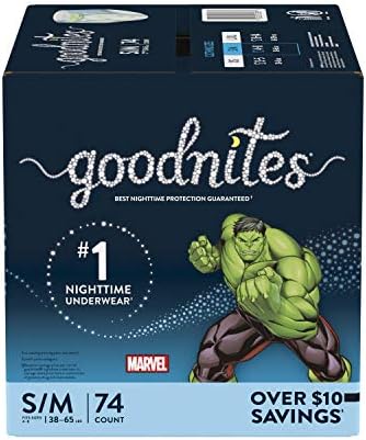 Goodnites Boys Nighttime Bedwetting Underwear  Size Extra Large  95 120 lbs   9 Ct  Packaging May Vary
