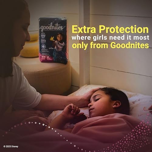Goodnites Girls Nighttime Bedwetting Underwear  Size Extra Large  95 120 lbs   9 Ct  Packaging May Vary