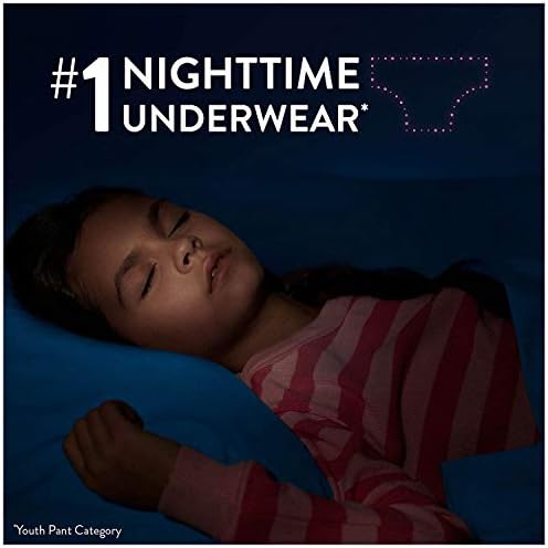 Goodnites Girls Nighttime Underwear  Size XXL  120 165 lbs   24 Ct  2 Packs of 12   Packaging May Vary