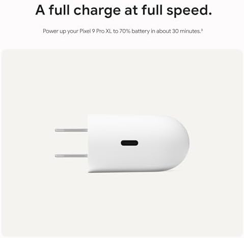 Google 45W USB C Power Charger   Fast Charging Pixel Phone Charger   Compatible with Google Products and Other USB C  Devices   Snow