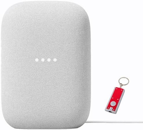 Google Audio Bluetooth Speaker with Keychain LED   Wireless Music Streaming   Chalk