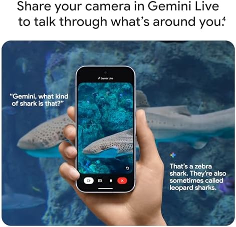 Google Pixel 10 Pro - Smartphone Android desbloqueado - Asistente Gemini AI, sistema de cámara trasera triple, batería de carga rápida de 24 horas y pantalla Super Actua de 6.3 pulgadas, obsidiana