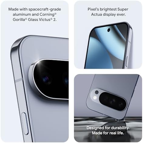 Google Pixel 10 Pro   Unlocked Android Smartphone   Gemini AI Assistant  Triple Rear Camera System  Fast Charging 24  Hour Battery  and 6 3 Super Actua Display   Jade   256 GB  2025 Model   Renewed 
