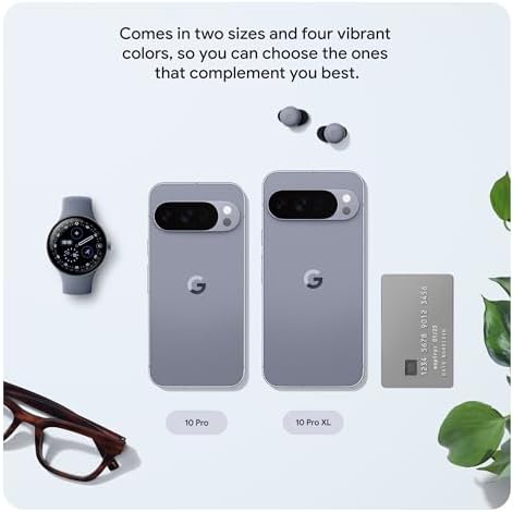 Google Pixel 10 Pro XL - Smartphone Android desbloqueado - Asistente Gemini AI, sistema de cámara trasera triple, batería de carga rápida de 24+ horas y pantalla Super Actua de 6.8 pulgadas