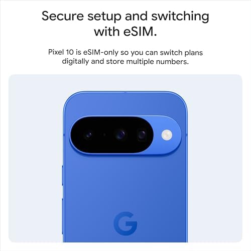 Google Pixel 10   Unlocked Android Smartphone   Gemini AI Assistant   Advanced Triple Rear Camera  Fast Charging 24  Hour Battery  and 6 3 Actua Display   Obsidian   256 GB  2025 Model