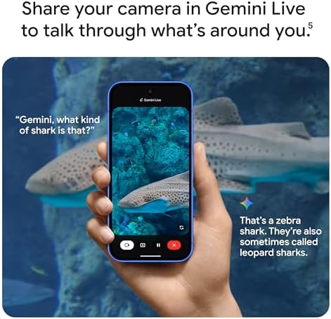 Google Pixel 10 - Smartphone Android desbloqueado - Asistente Gemini AI - Cámara trasera triple avanzada, batería de carga rápida de más de 24 horas y pantalla Actua de 6.3 pulgadas, índigo, 256 GB (modelo 2025)